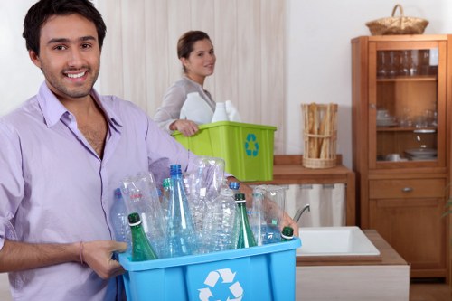 Recycling bins for office waste in Greenwich